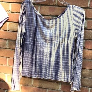 Free people tie dye bell sleeve top